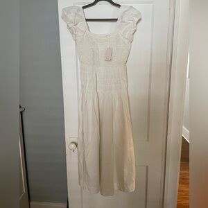 Nwt Doen Katherina Dress Cotton in Salt Medium